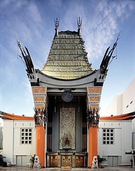 The Graumans Chinese Theater on Hollywood Walk Of Fame